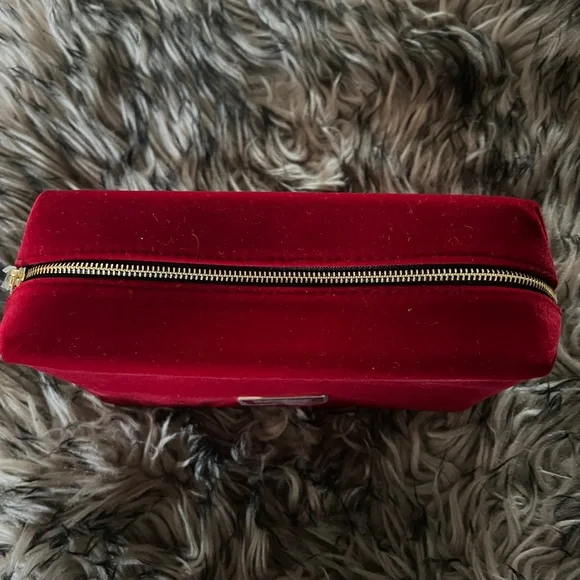 Yves Saint Laurent Red Cosmetic Bag - Picture 2 of 3